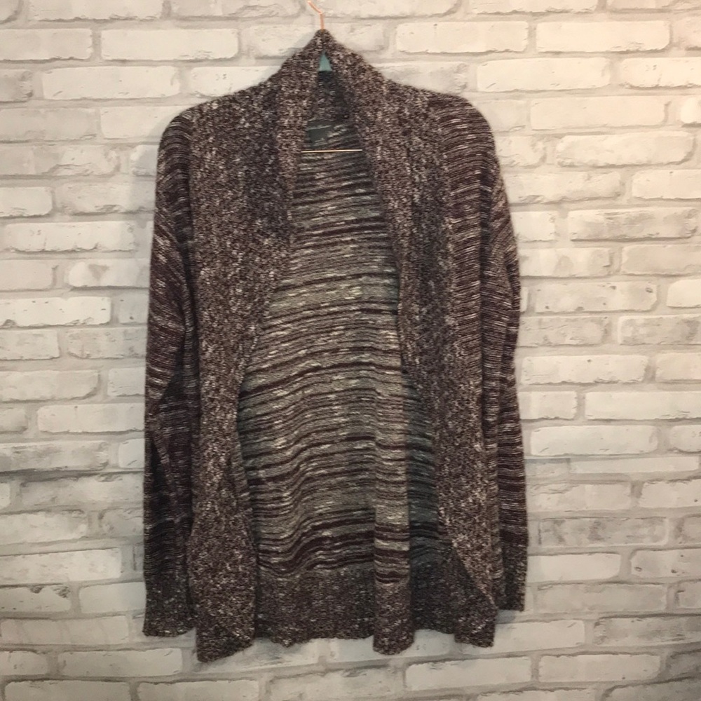 Eddie Bauer purple/white knit sweater size XL